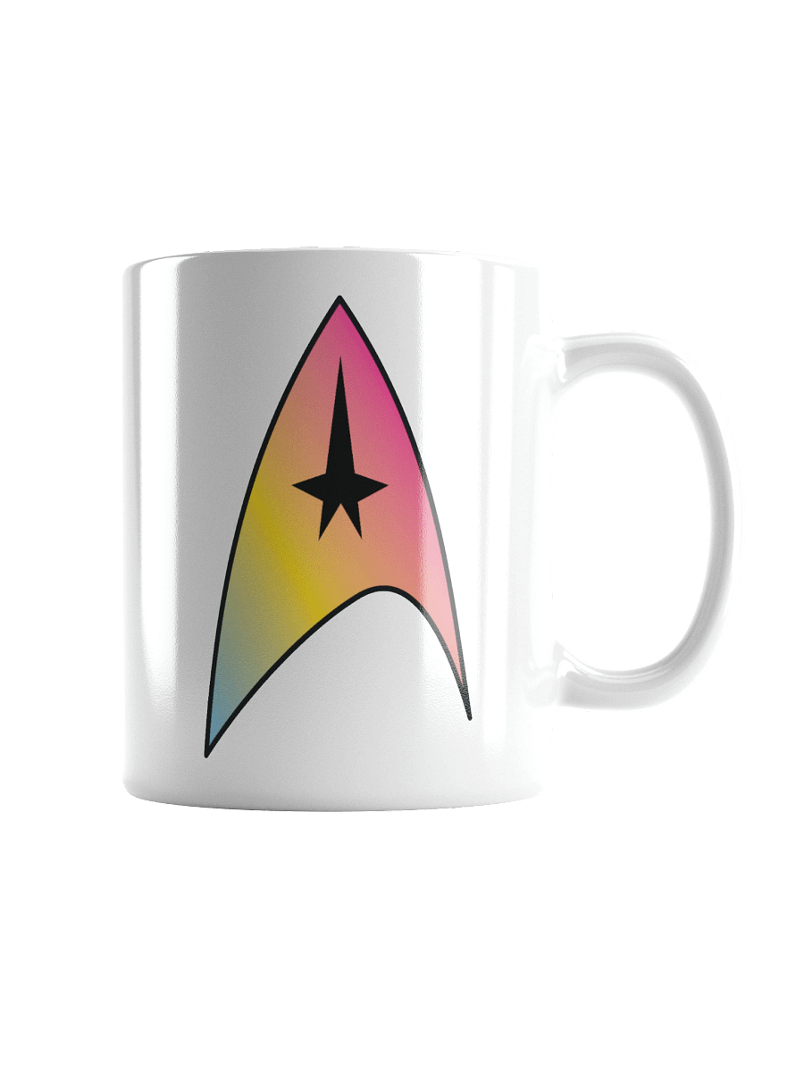 Pansexual Pride Gradient Starfleet Mug product image (1)
