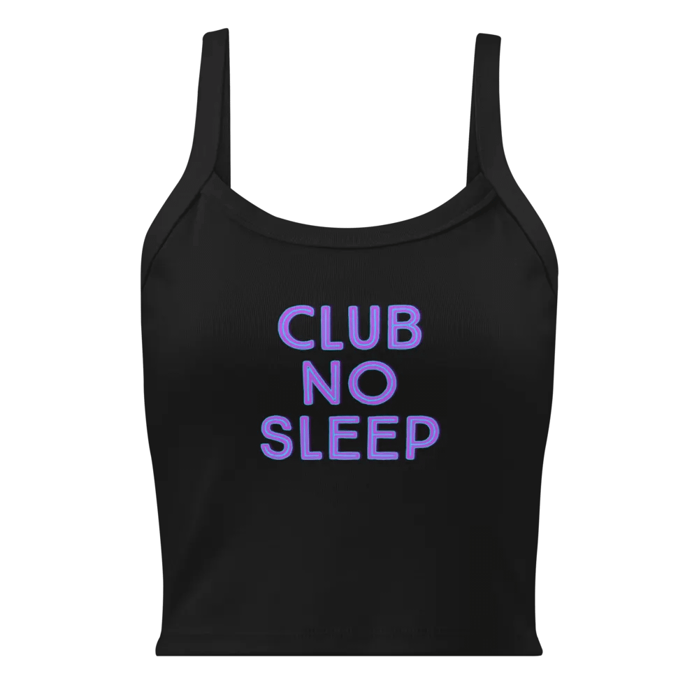 Club No Sleep - Micro Rib Tank Top product image (1)