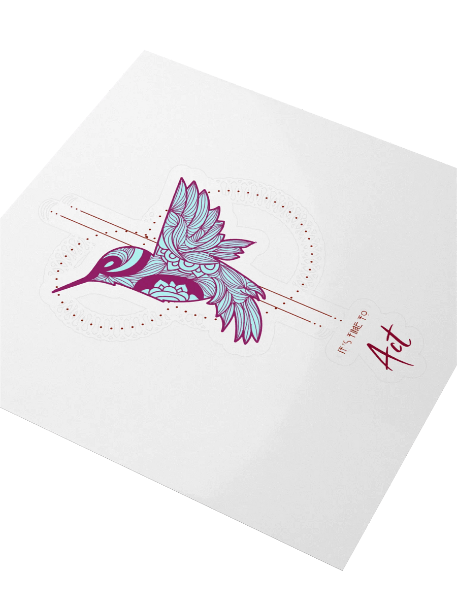 Ephemeral Art Hummingbird Sticker product image (3)