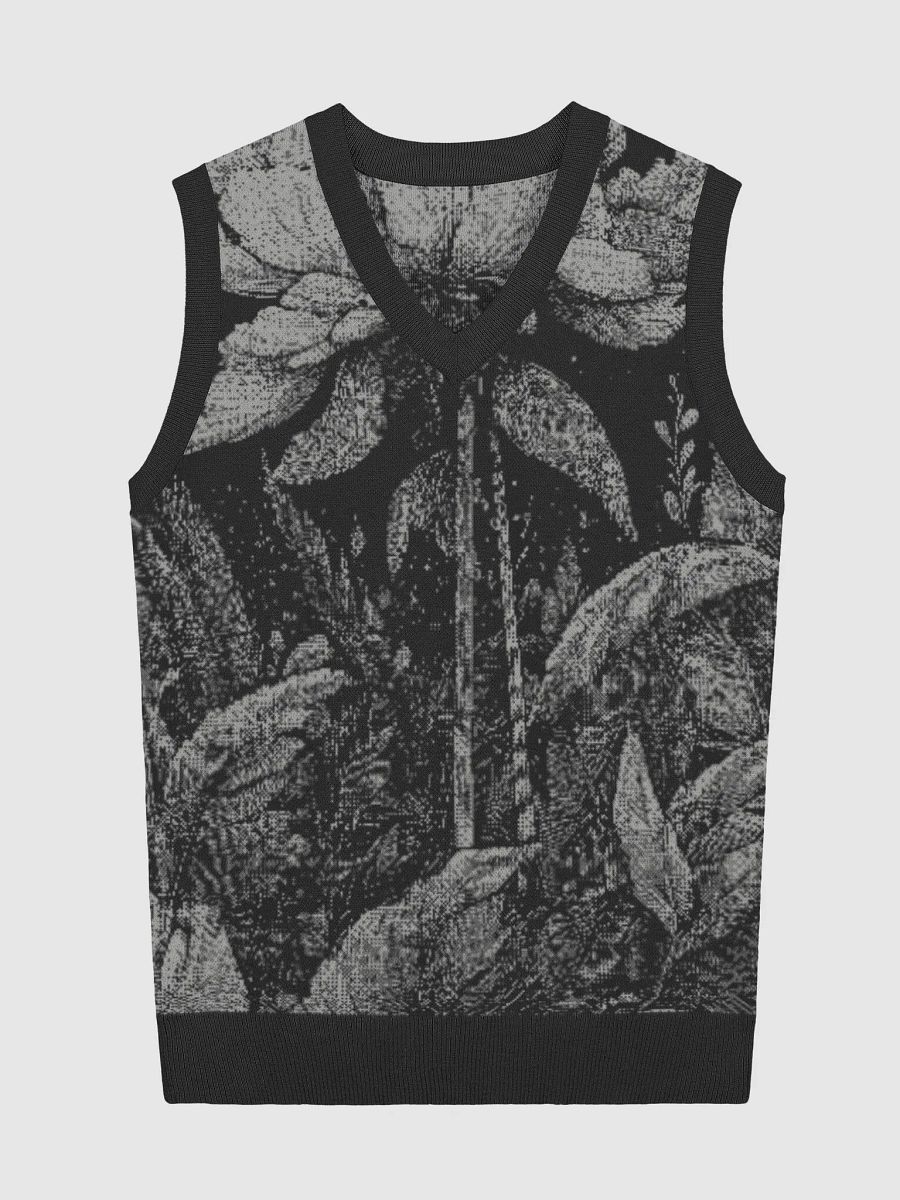 Noir Jungle Knitted V-Neck Vest product image (2)