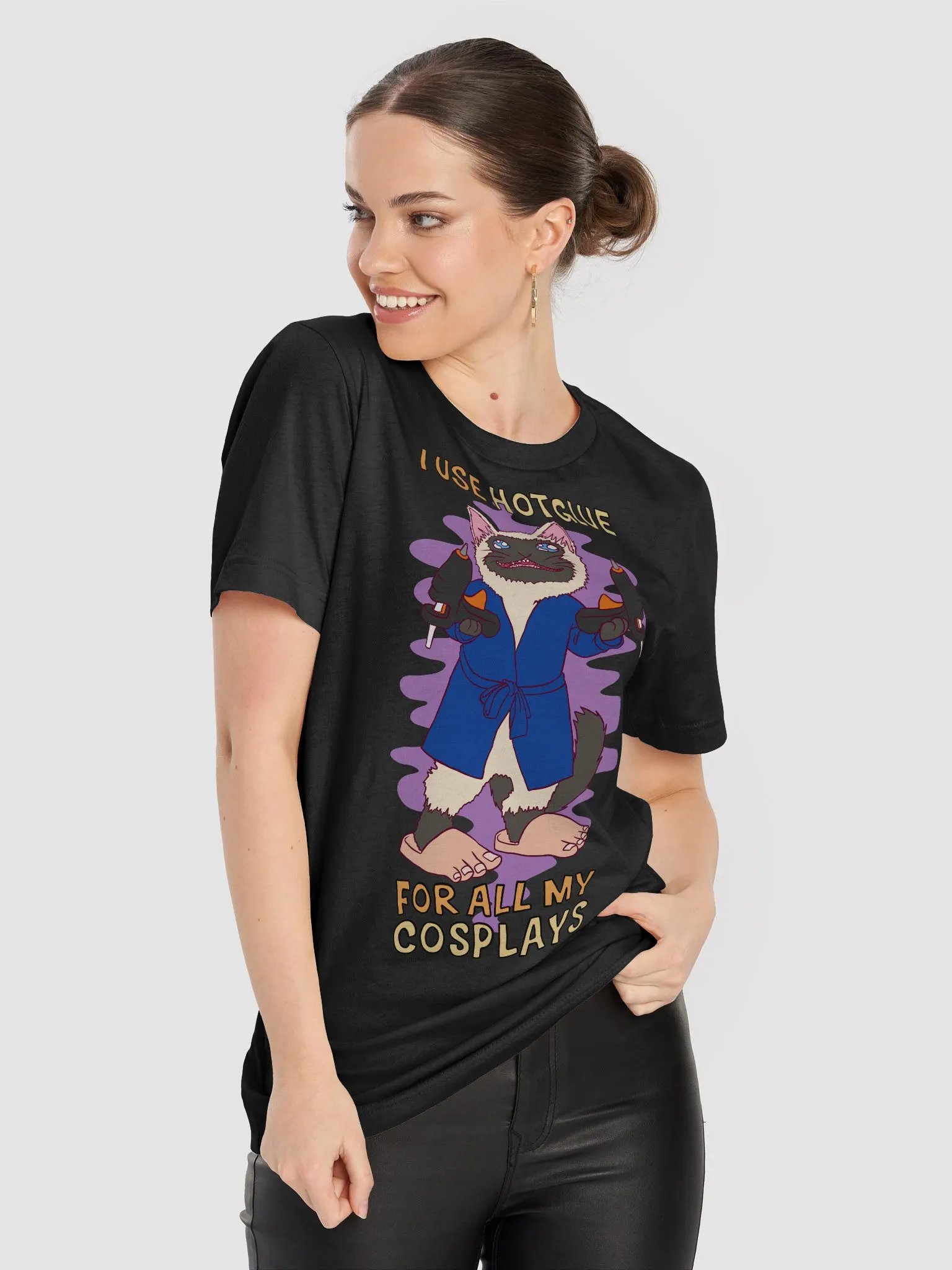 I use hotglue for all my cosplays T-shirt product image (79)