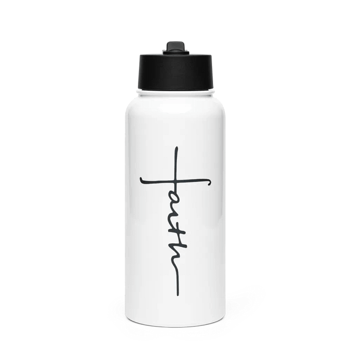 FAITH Cursive & Modern - Water Bottle product image (1)