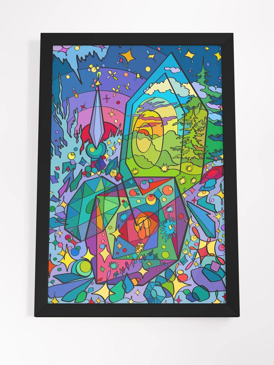 Kaleidoscopic Dreams Framed Poster - Prism of Times product image (21)