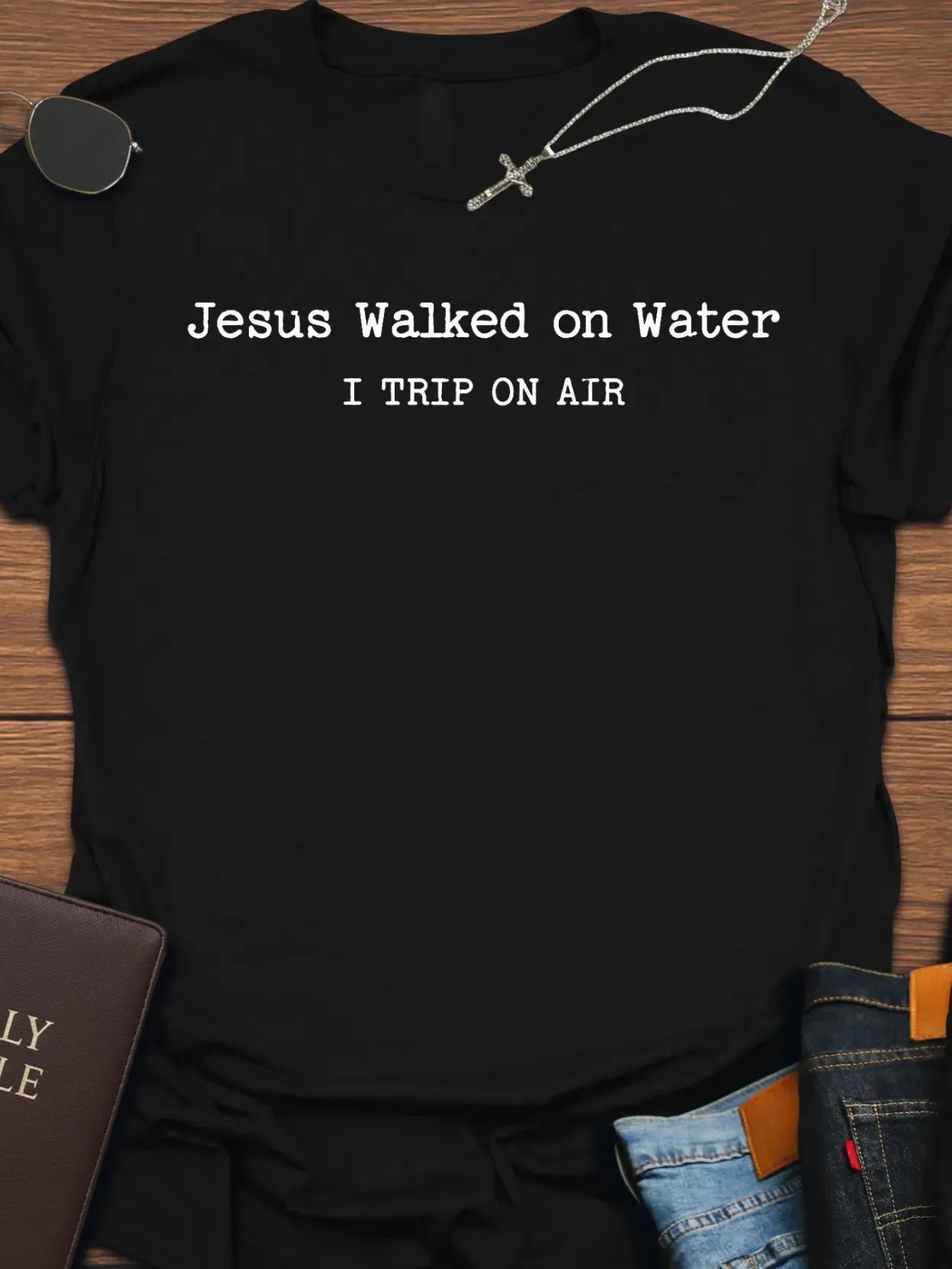 Jesus Walked on Water Funny T-Shirt product image (4)