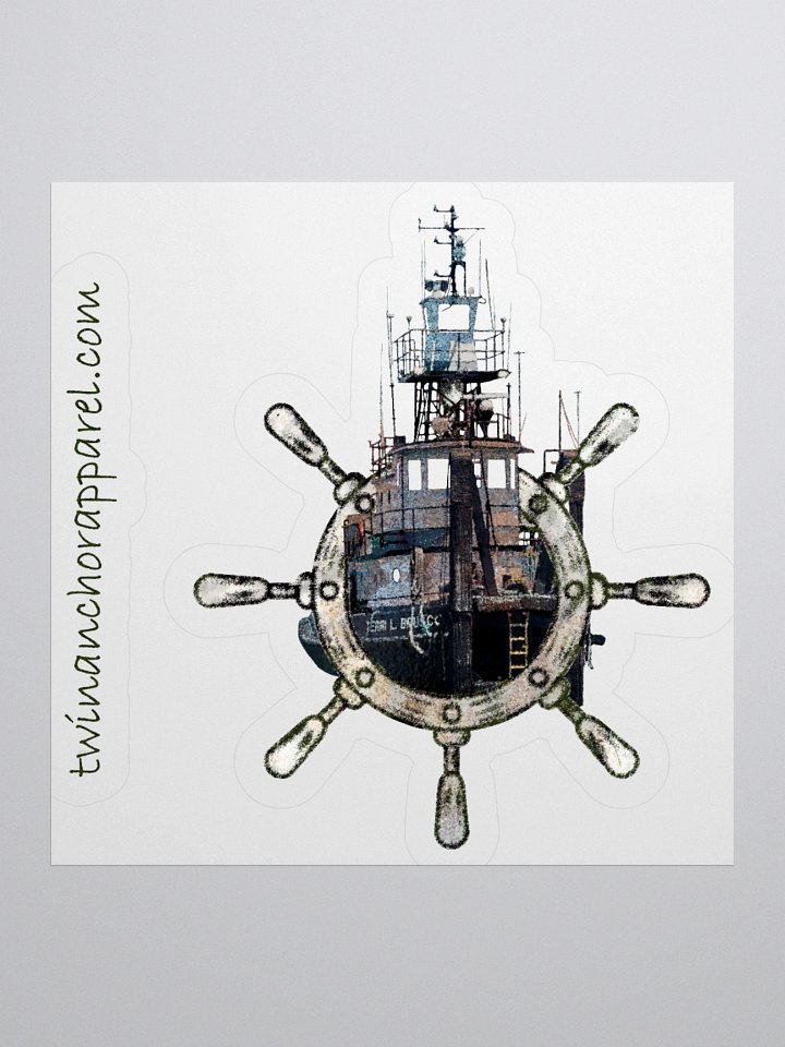 Ship Wheel Terri L. Brusco Kiss Cut Stickers product image (3)