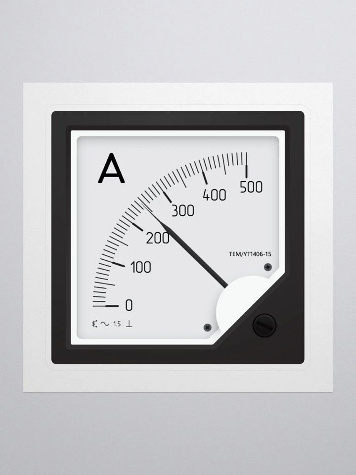 Analog Electric Current Meter - Sticker product image (1)