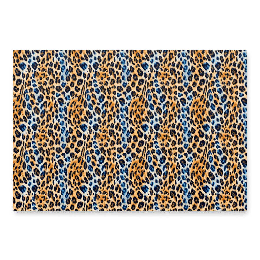 Blue Brown Leopard Paper Sheets product image (2)