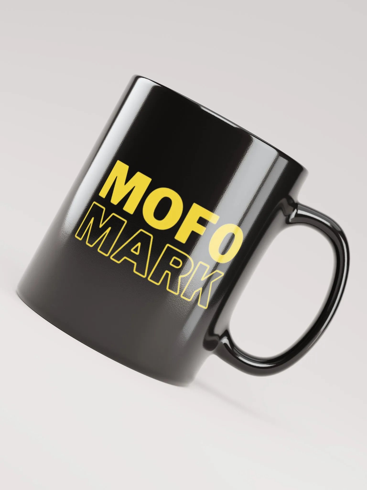 MOFO Mark Black Ceramic Coffee Mug product image (4)