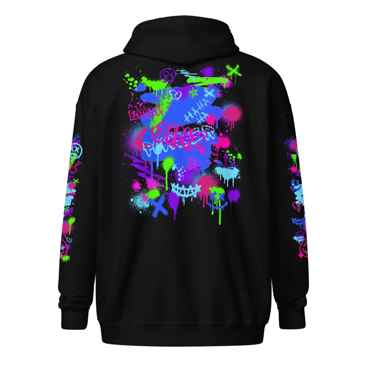 Grafitti Zip Up Hoodie product image (2)