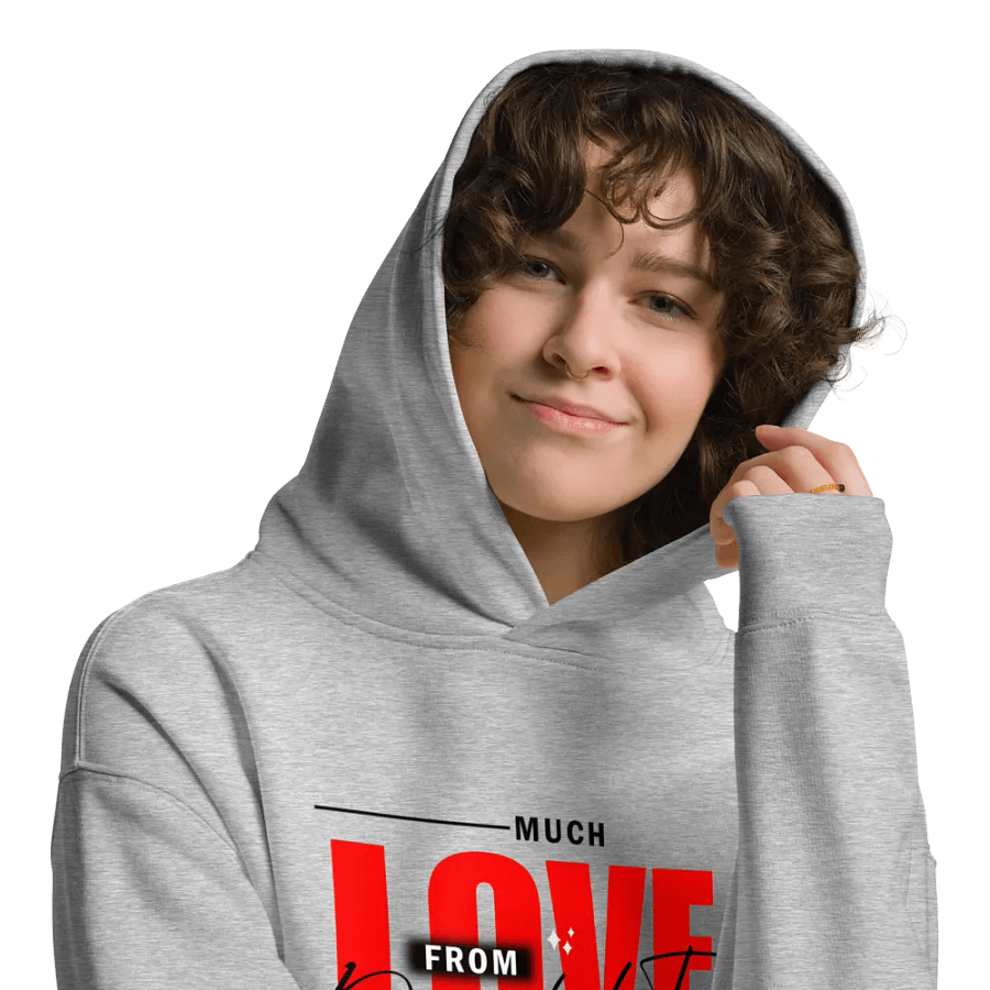 Premium Oversized Hoodie (Red & Black product image (9)
