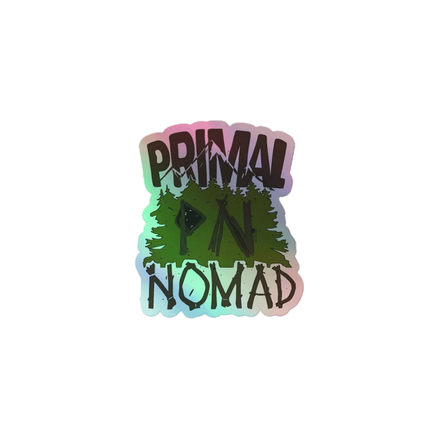 Holographic Primal Nomad OG Logo Sticker product image (1)
