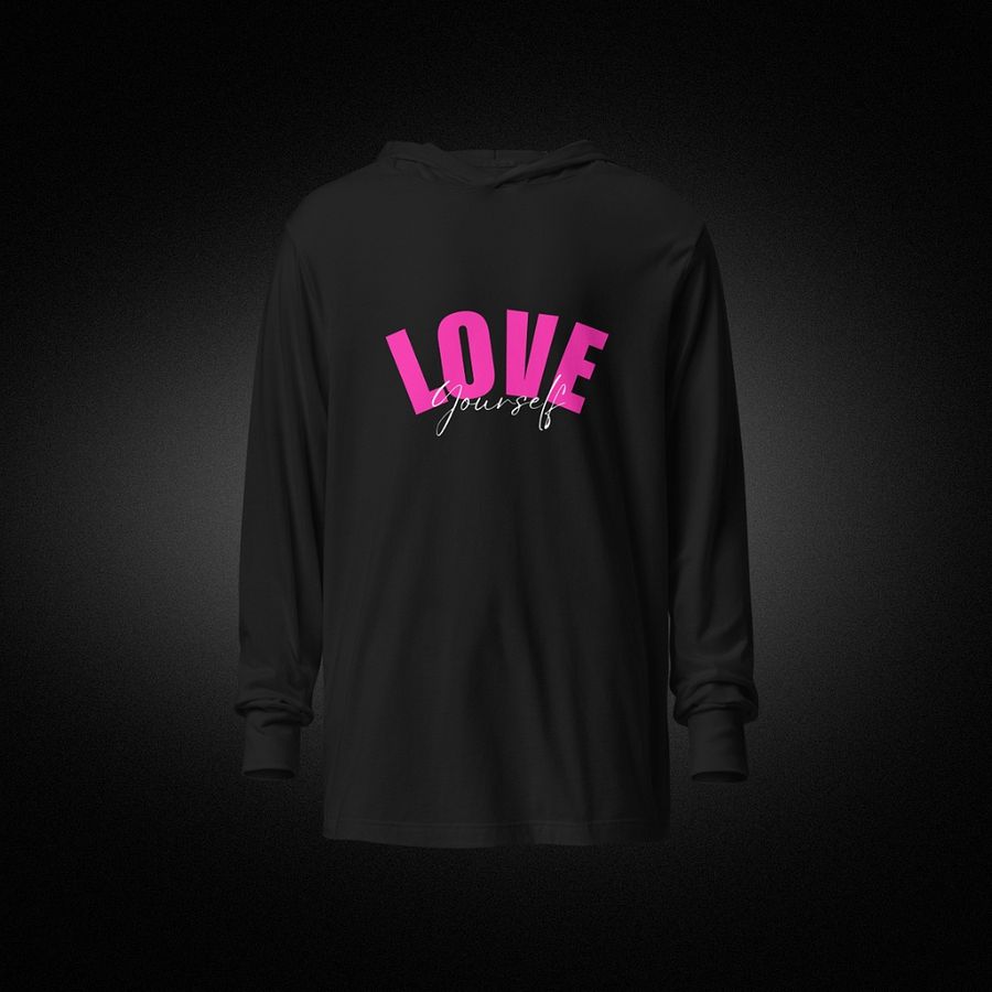 Love Yourself Hooded Long Sleeve Tee product image (10)