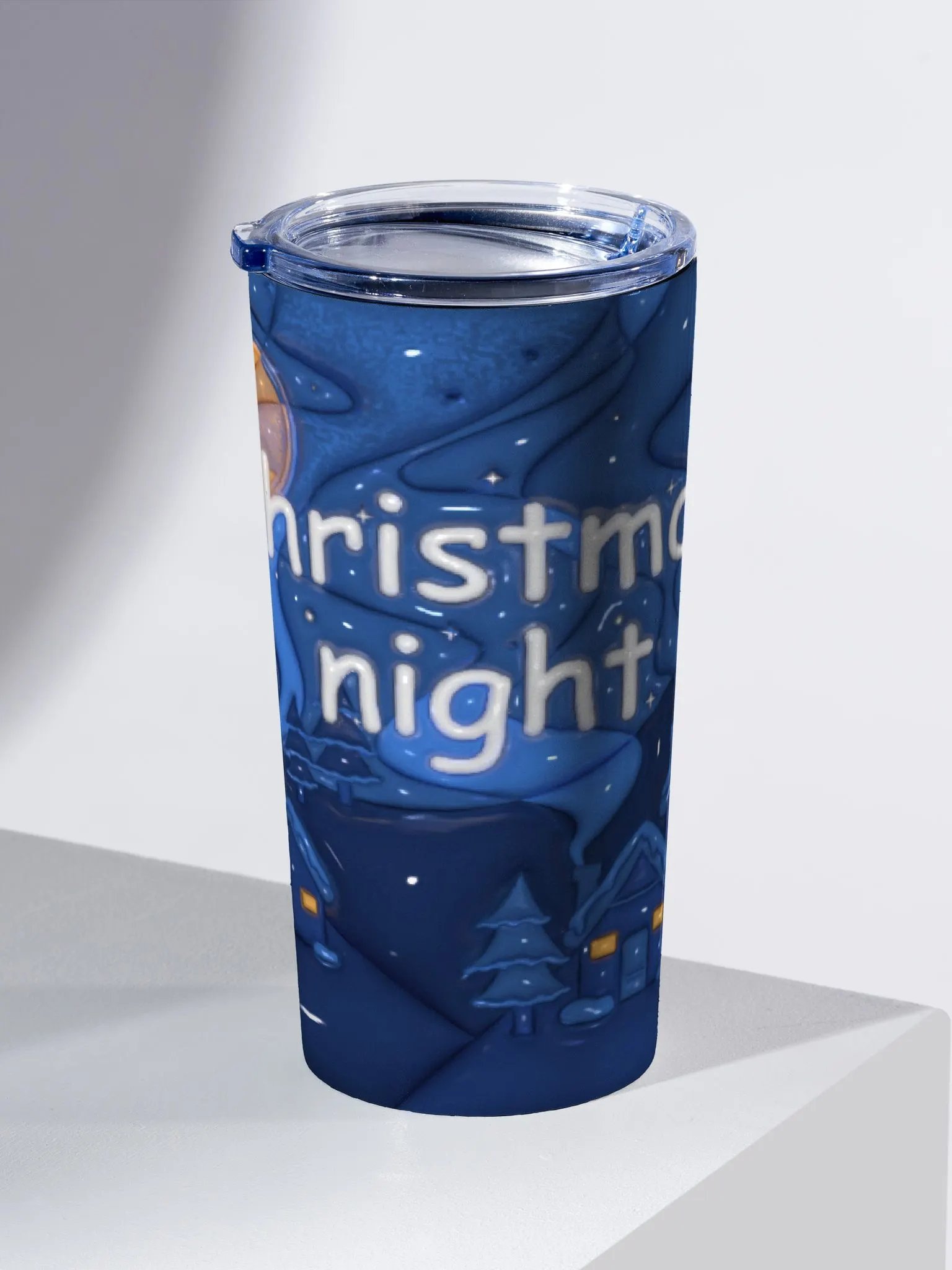 Christmas Night Sky Stainless Steel Tumbler product image (2)