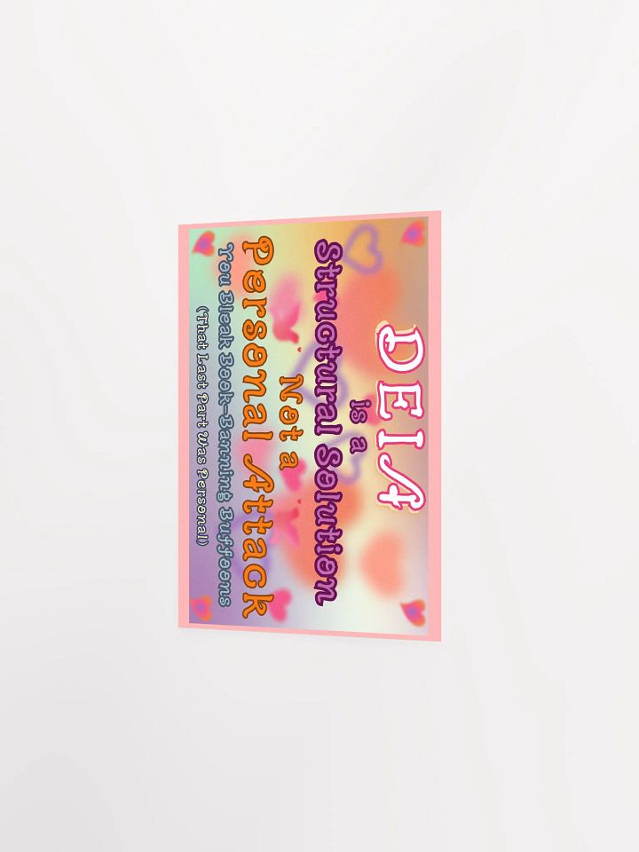 Hands Off DEIA, Structural Solution, Protest Poster product image (5)