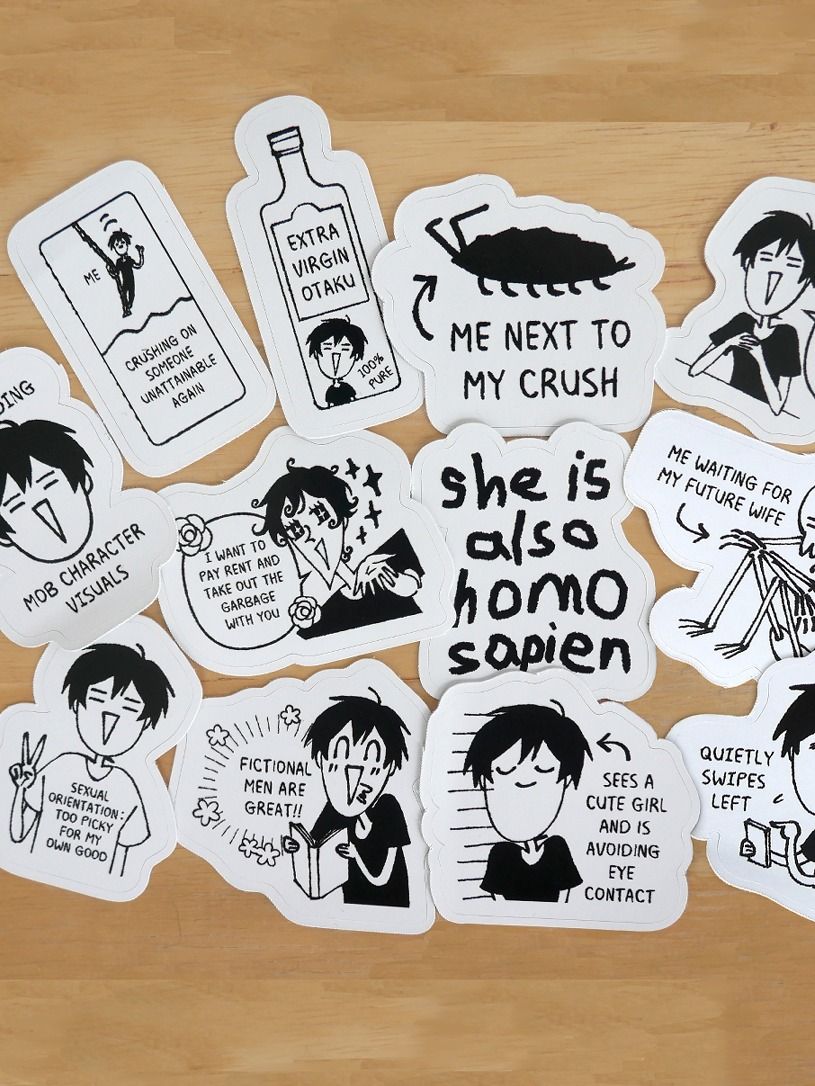 Sticker Set - The Girl That Can't Get a Girlfriend (OUT OF STOCK) product image (3)
