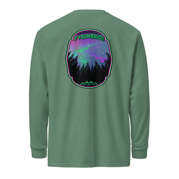 Aurora Borealis Organic Cotton Long sleeve t-shirt product image (2)