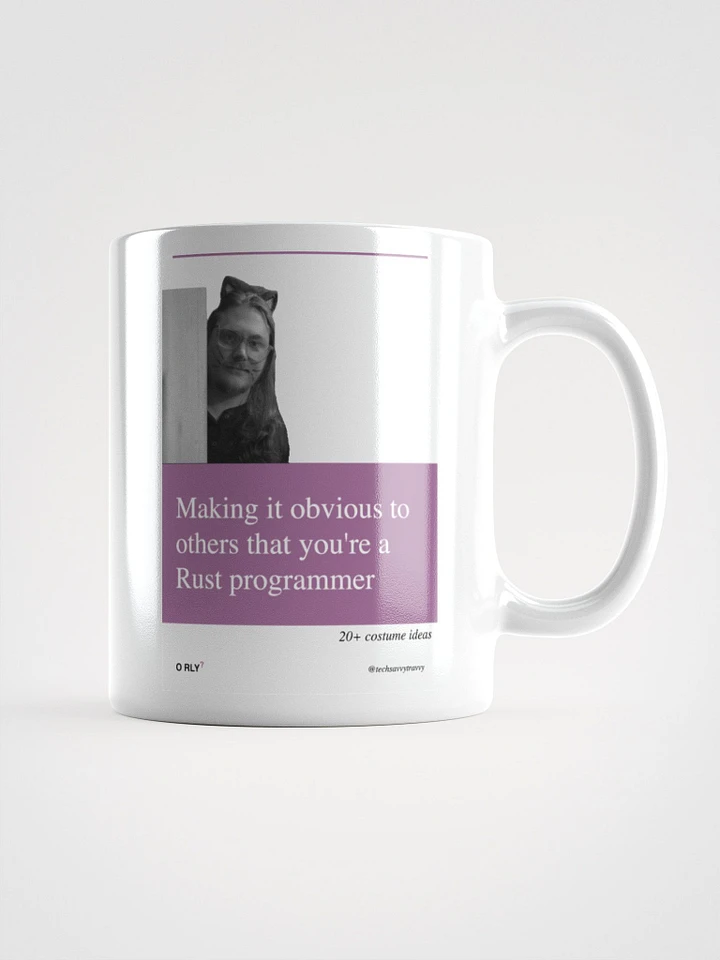 Trav Catboy Rust Programmer ORLY mug product image (1)