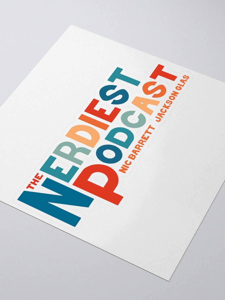 The Nerdiest Podcast Text Logo Sticker product image (8)
