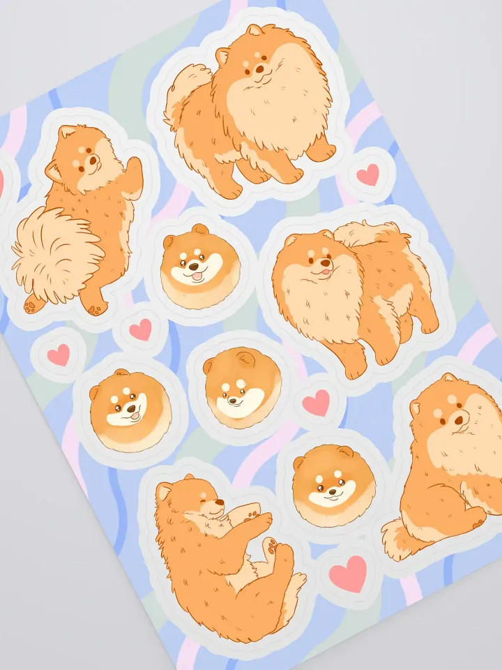 Pomeranian Poses Sticker Sheet product image (2)
