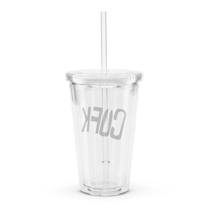CUFK Double Wall Clear Plastic Tumbler (16oz.) product image (2)
