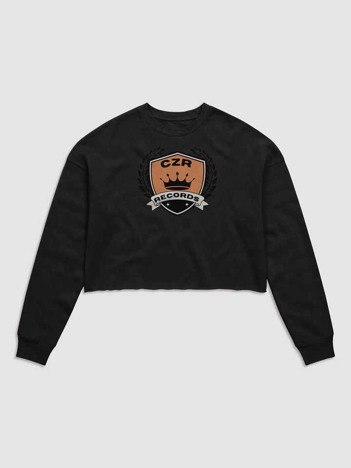 Women's HD Crest Orange Crop Sweater product image (1)