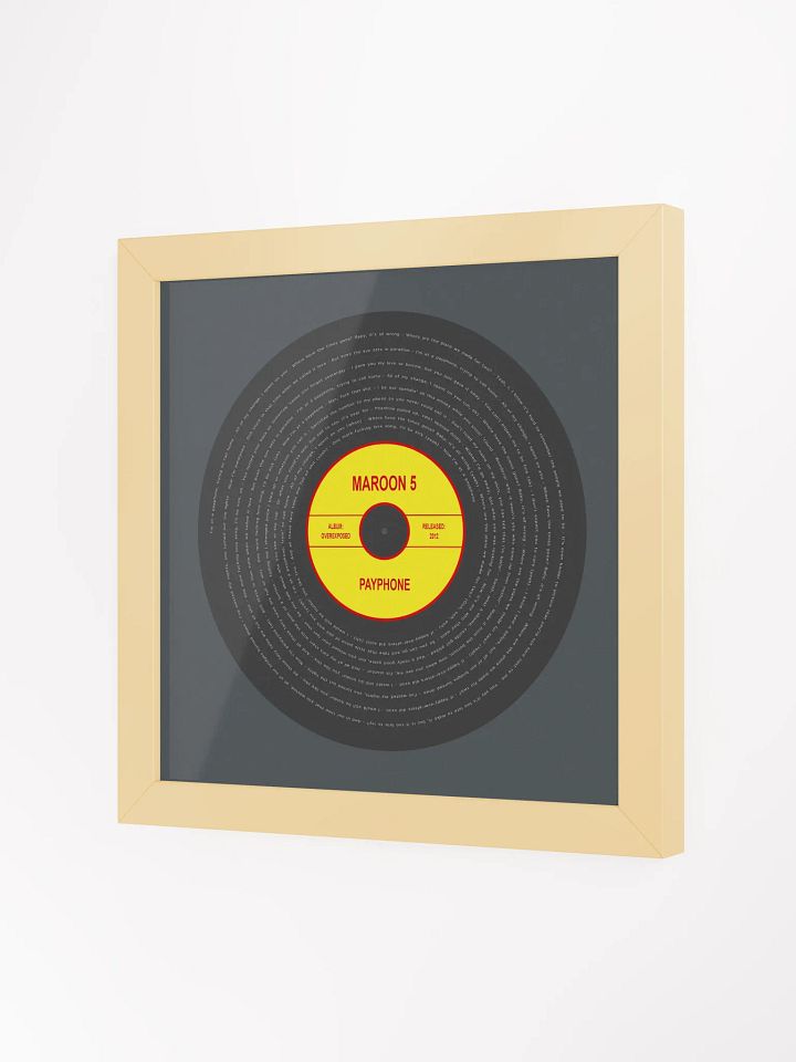 Maroon 5 - Payphone Vinyl Poster product image (25)