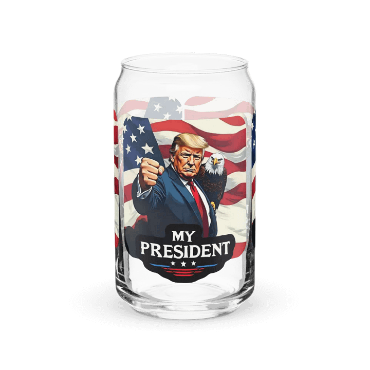 Can-Shaped Glass: Trump, My President, with Eagle product image (2)