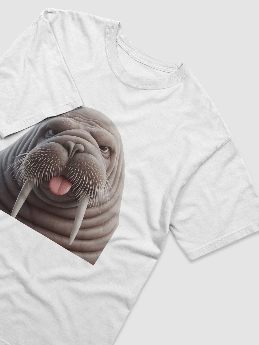 Rude Walrus Cotton #Humorous Tee - White product image (3)