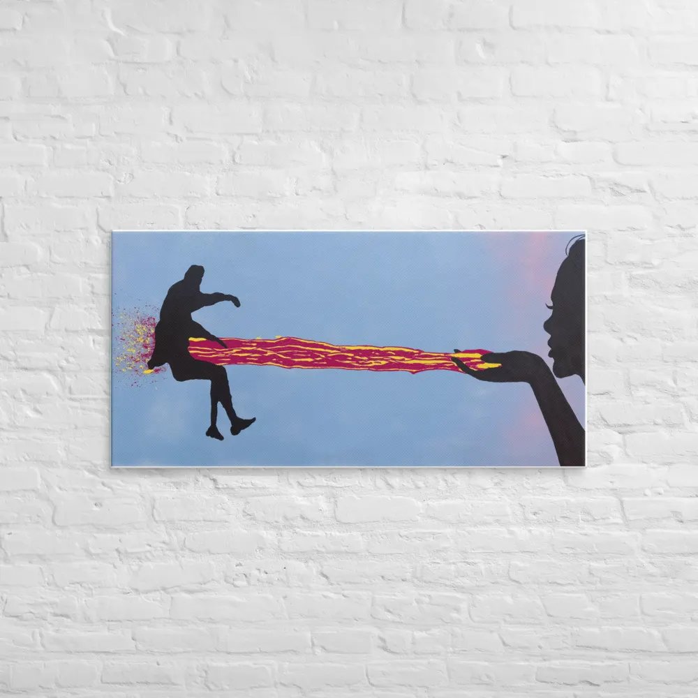 Sent with a Kiss - Canvas Print product image (2)