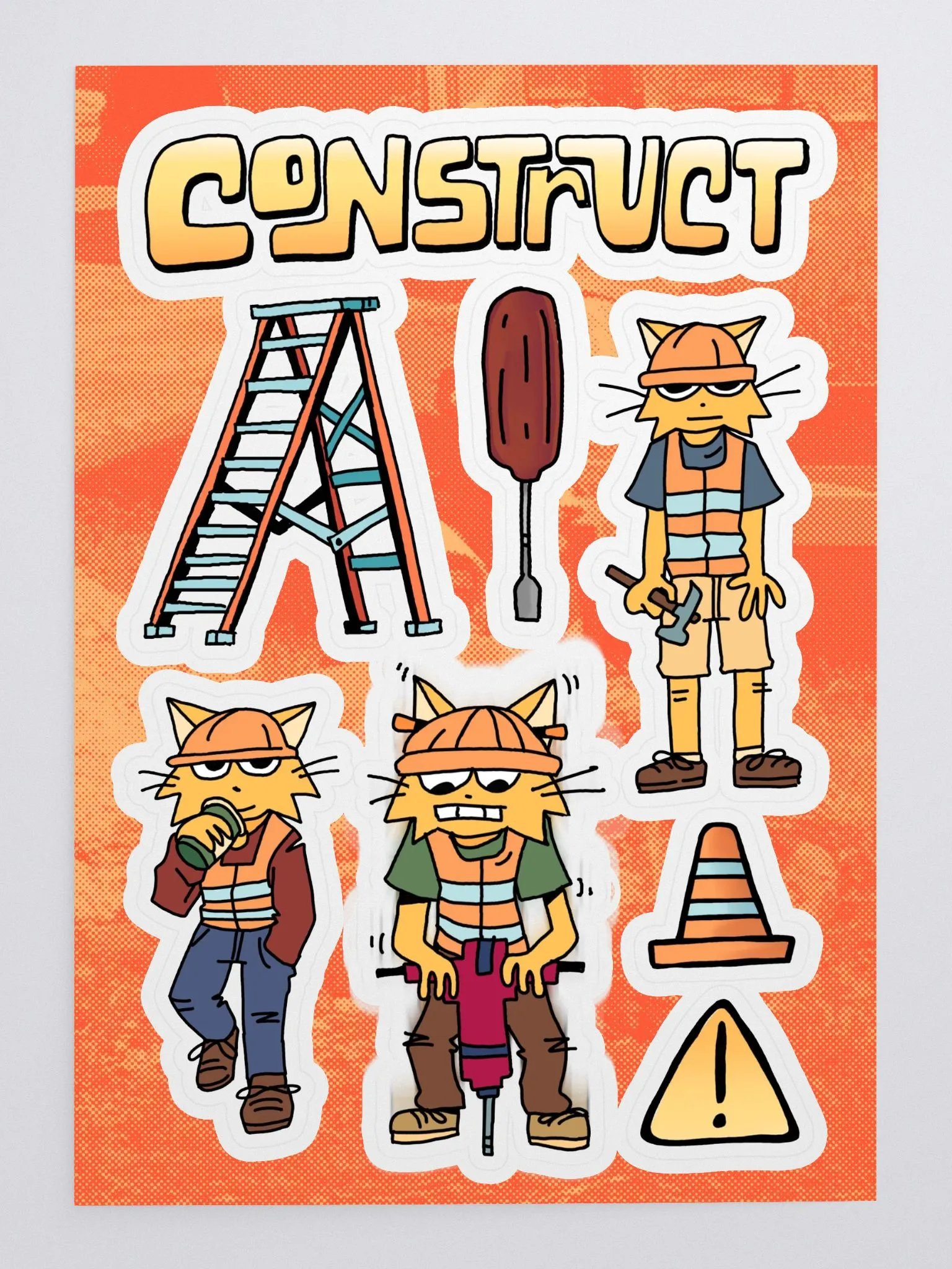 CONSTRUCTION Sticker Sheet product image (1)
