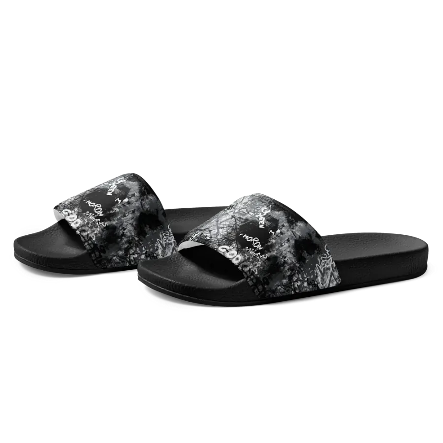 Black and White Graffiti | Men's Slides product image (4)