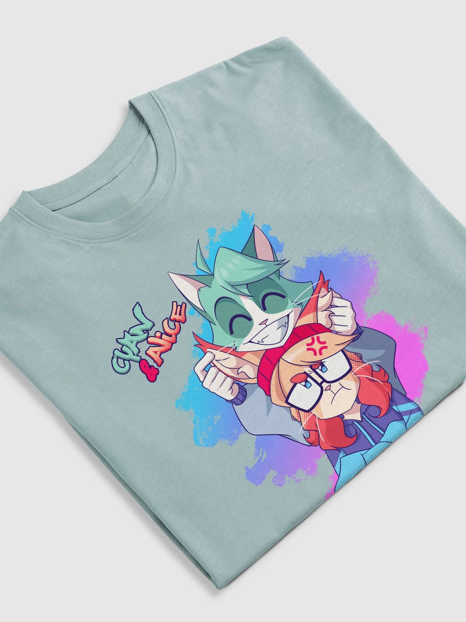 Cyan Teasing Alice Cotton Heritage Men's Premium Heavyweight Tee product image (5)