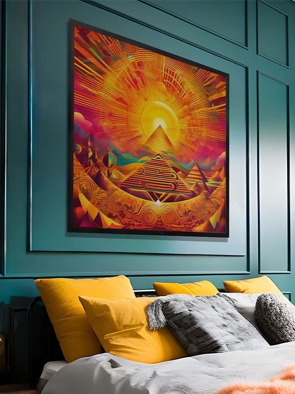 Sun Pyramid Square Poster product image (7)