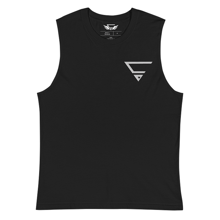 CraytoX Logo - Muscle-Shirt schwarz (Stick) product image (2)