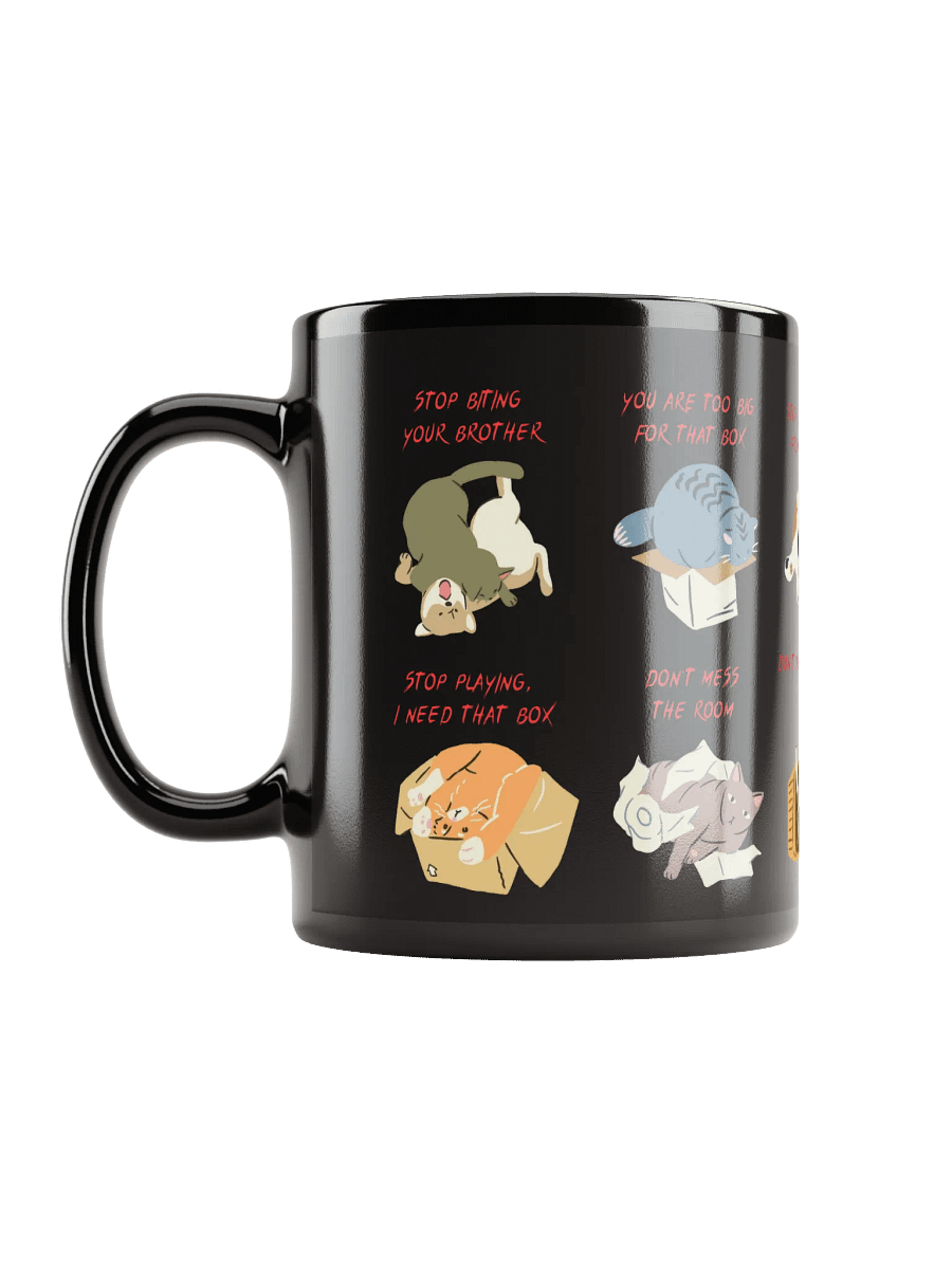 Naught Cats Black Mug product image (2)