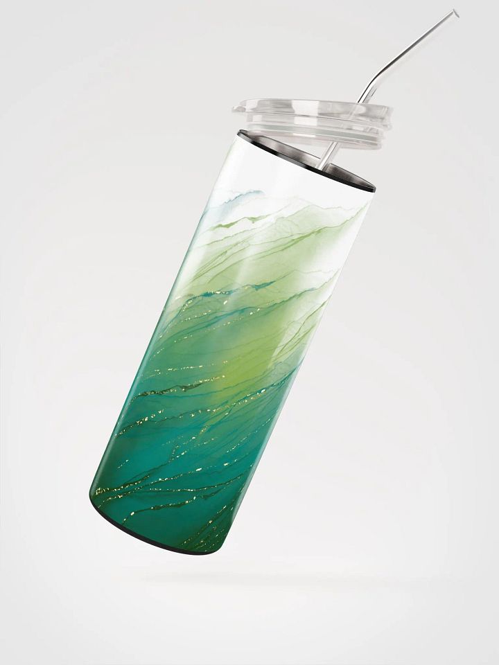 Enchanted Emerald: Green Gold Whispers Tumbler product image (2)