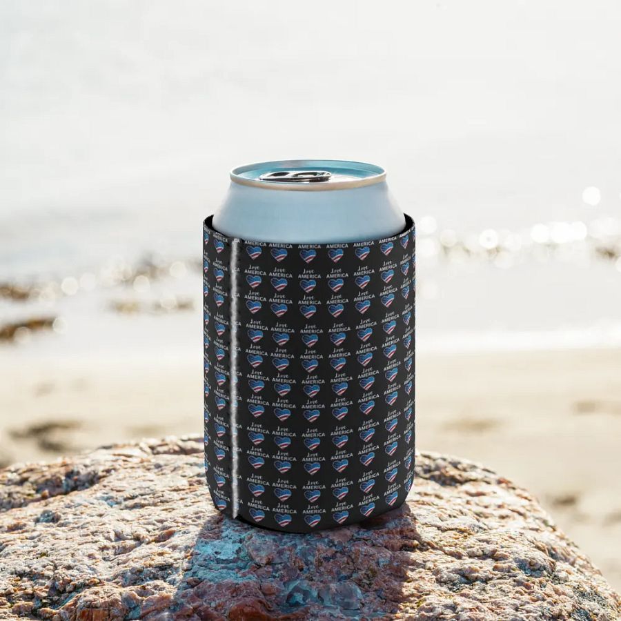 Patriotic Heart Can Cooler product image (10)