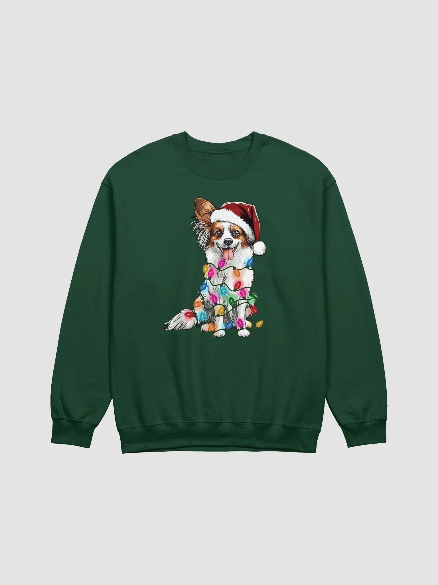 Funny Papillon Christmas Sweatshirt product image (8)