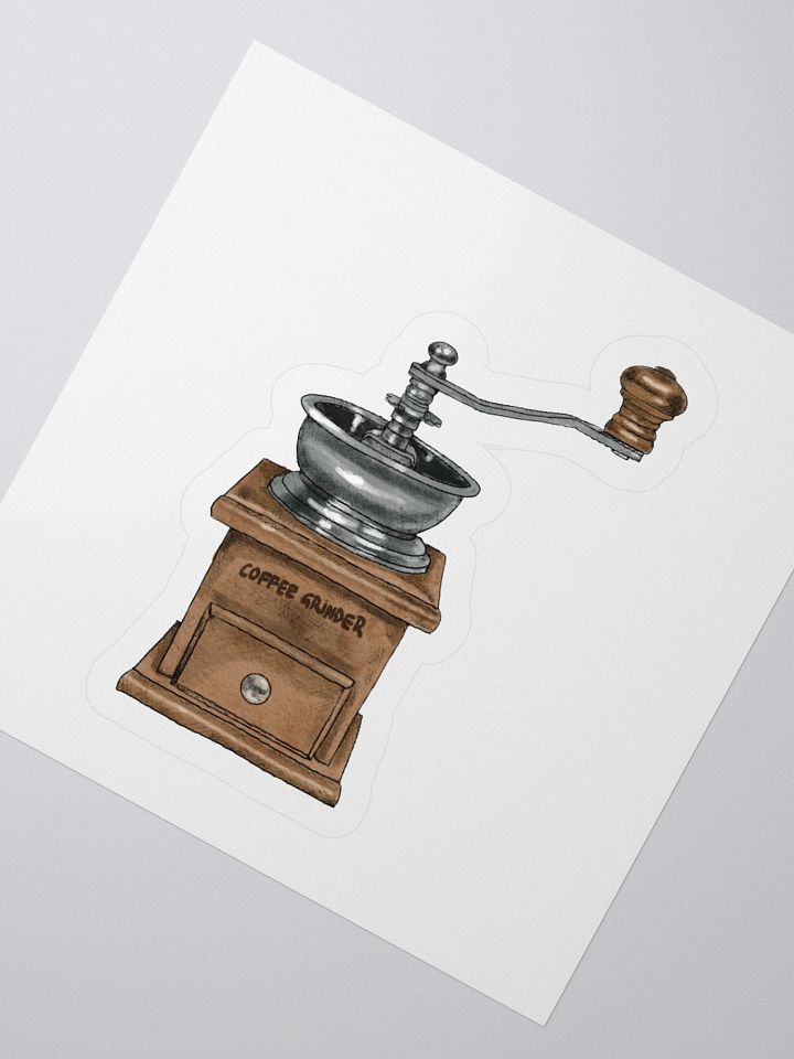 Vintage Coffee Grinder Sticker product image (1)