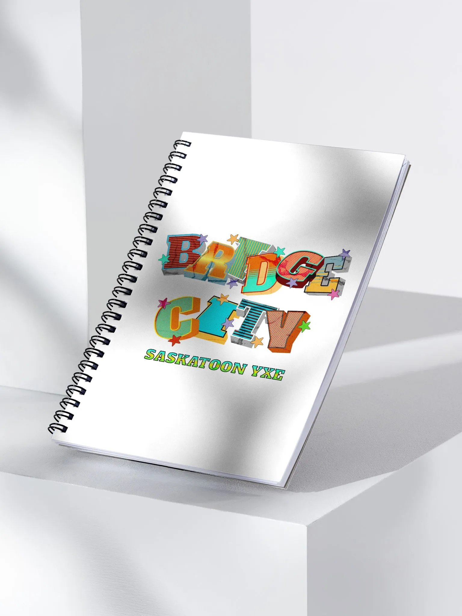 Bridge City Saskatoon Saskatchewan YXE Starry Spiral Notebook product image (3)