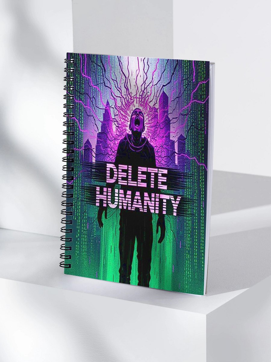 Delete Humanity Spiral Notebook product image (4)