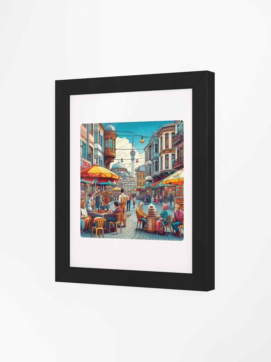 Cityscape Conversations Framed Poster | Ankara city Ai work product image (44)