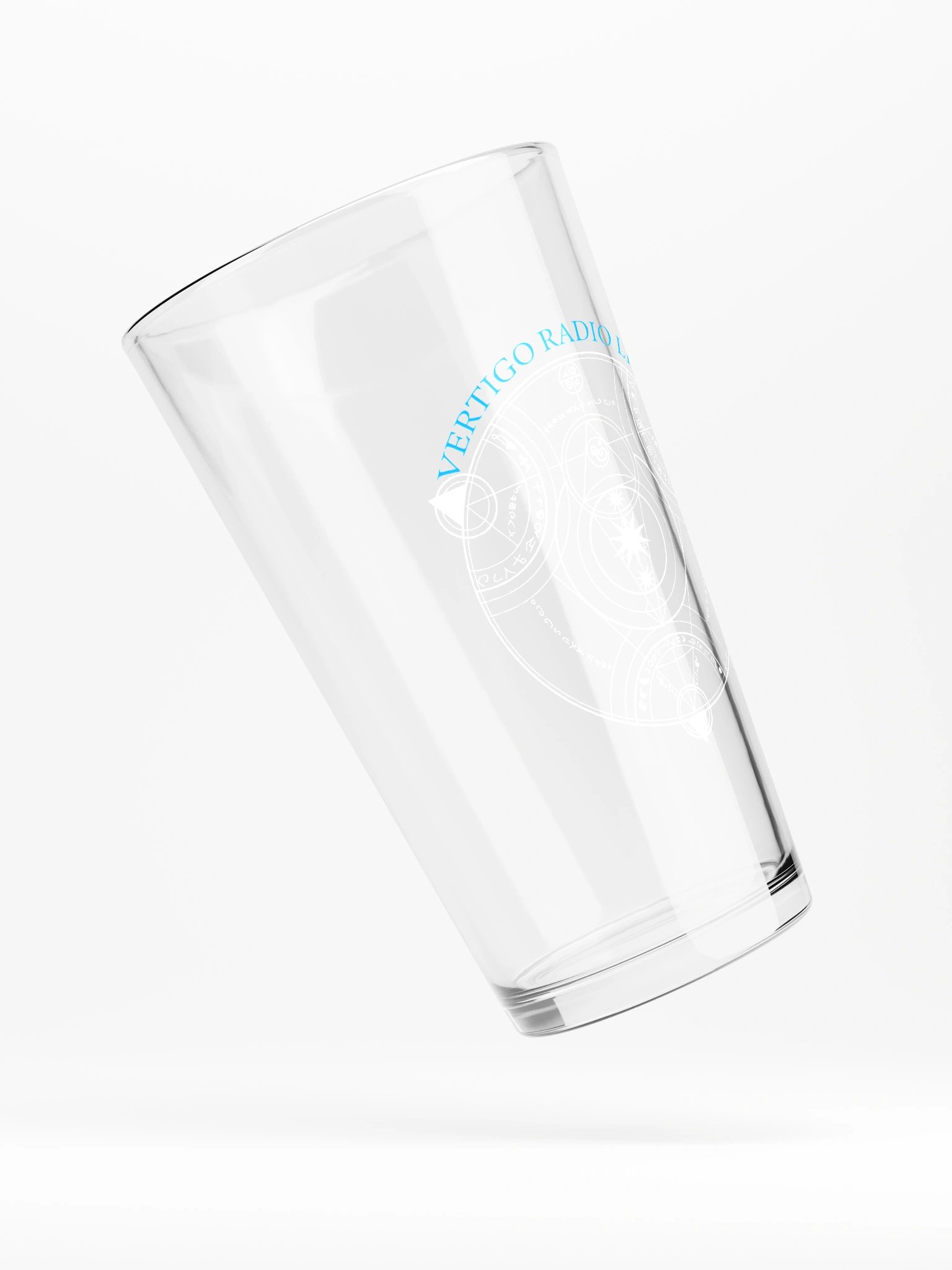 Vertigo Radio Live Pint Glass: Blue Vector Edition product image (4)