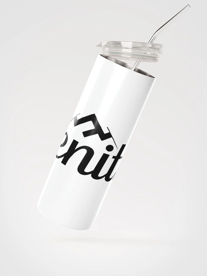 Zenith 20oz Vacuum-Insulated Stainless Steel Tumbler with Straw - White Mountain Design product image (1)
