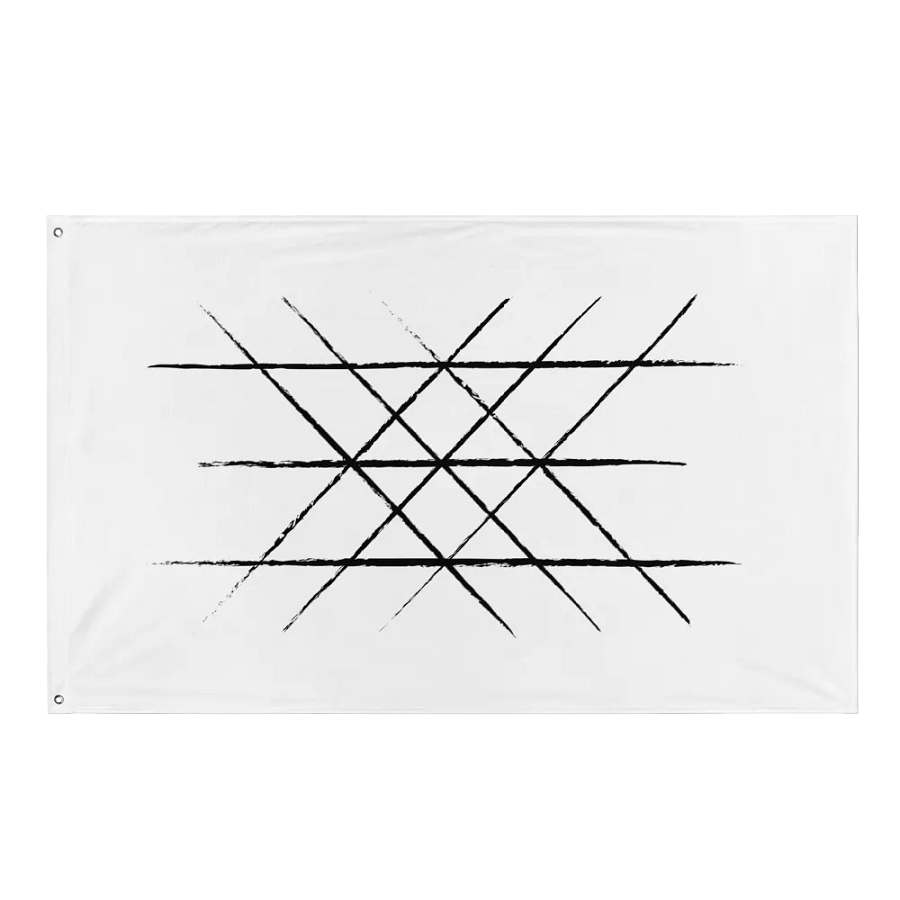 Web of Wyrd Flag in White product image (1)
