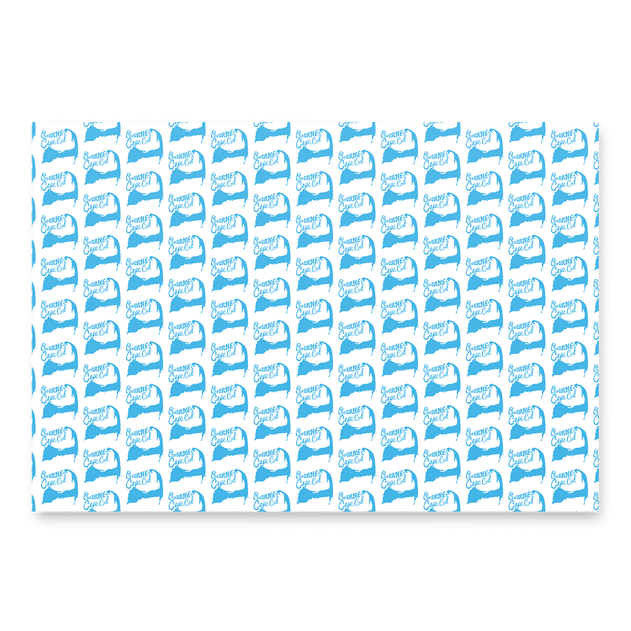 BOURNE to Cape Cod™ | BRN.2C.C.™ Coastal Logo Wrapping Paper – Set of 3 Matte Sheets product image (4)