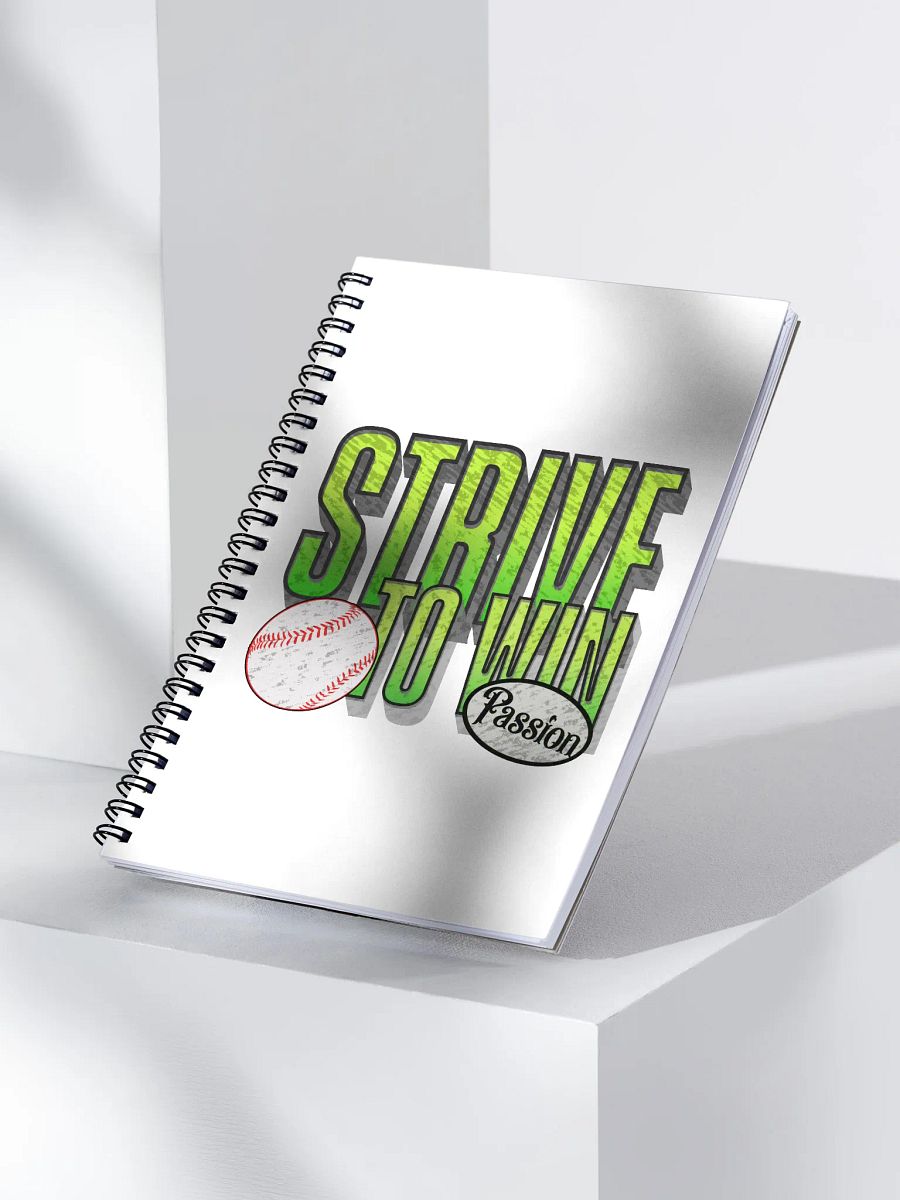 Strive To Win Baseball Passion Spiral Notebook product image (3)