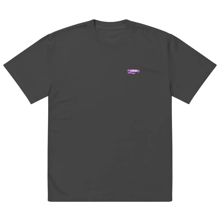 "Earth" by Grim - Black Oversized T-Shirt product image (4)
