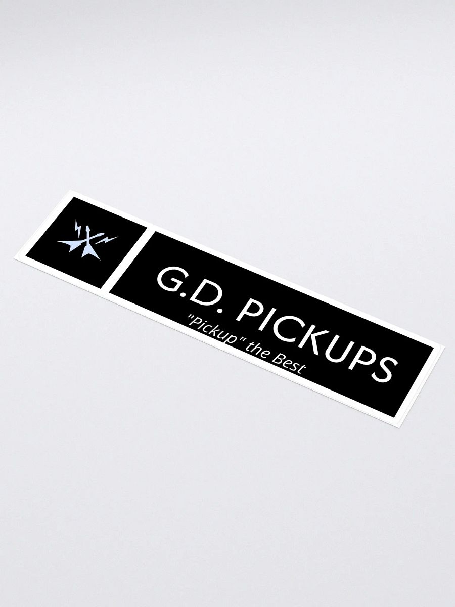 G.D. Pickups Official Logo 15" x 3.75" Sticker product image (1)