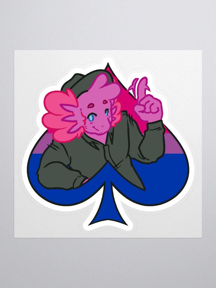 Bi in Spades | Kiss-Cut Sticker product image (1)